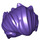 LEGO Dark Purple Bushy Hair Swept Back (28551 / 28768)