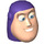 LEGO Dark Purple Buzz Lightyear Head (88754)