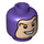 LEGO Dark Purple Buzz Lightyear Minifigure Head (Recessed Solid Stud) (3626 / 26172)