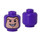 LEGO Dark Purple Buzz Lightyear Minifigure Head (Recessed Solid Stud) (3626 / 26172)