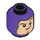 LEGO Dark Purple Buzz Lightyear Minifigure Head (Recessed Solid Stud) (3626 / 50151)