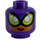 LEGO Dunkelviolett Catwoman mit Minifigure Kopf (Einbau-Vollbolzen) (3626 / 29288)