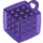 LEGO Morado oscuro Cube 3 x 3 x 3 con Anillo (69182)