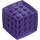 LEGO Morado oscuro Cube 3 x 3 x 3 con Anillo (69182)