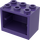LEGO Dark Purple Cupboard 2 x 3 x 2 with Recessed Studs (92410)