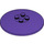 LEGO Dark Purple Dish 6 x 6 (Solid Studs) (35327 / 44375)