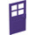 LEGO Dark Purple Door 1 x 4 x 6 with 4 Panes and Stud Handle (60623)