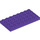 LEGO Dark Purple Duplo Plate 4 x 8 (4672 / 10199)