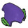 LEGO Dark Purple Elf Hat with Bright Green Ears (18984 / 90808)