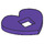LEGO Dark Purple Felt 4 x 3 Heart (66826)