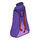 LEGO Dark Purple Friends Hip with Long Skirt with Red Drawstrings (Thin Hinge) (36187)