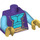 LEGO Violet foncé Genie Torse (973 / 88585)