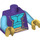 LEGO Donkerpaars Genie Torso (973 / 88585)