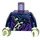 LEGO Dark Purple Ghost Ninja Attila Minifig Torso (973 / 76382)