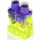LEGO Dark Purple Ghost Ninja Attila Minifigure Hips and Legs (3815 / 23889)