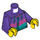 LEGO Dark Purple Girl with Dark Purple Jacket Minifig Torso (973 / 76382)