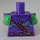 LEGO Dark Purple Green Goblin Minifig Torso (973 / 76382)