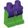 LEGO Dark Purple Green Goblin Minifigure Hips and Legs (3815 / 21145)