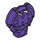 LEGO Dark Purple H Icon with Stick 3.2 (92199)