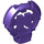 LEGO Dark Purple H Icon with Stick 3.2 (92199)