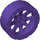LEGO Dark Purple Hard Plastic Wheel Ø56 x 22 with Spokes (55817 / 61745)