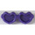 LEGO Dark Purple Heart-Shaped Sunglasses (93080)