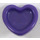 LEGO Dark Purple Heart with Small Pin