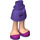 LEGO Dunkelviolett Hüfte mit Basic Gebogen Skirt mit Magenta Shoes mit dickem Scharnier (23896 / 35614)