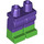 LEGO Violet Foncé Hanches et jambes avec Vert Boots (77601 / 79690)