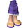 LEGO Dark Purple Hips and Skirt with Ruffle with Gold and Purple sandals (20379)