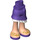 LEGO Morado oscuro Caderas y Falda con Ruffle con Gold y Morado sandals (20379)