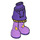 LEGO Violet foncé Les hanches et Skirt avec Ruffle avec Gold Ruffle et Patches (30900)