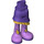 LEGO Dark Purple Hips and Skirt with Ruffle with Gold Ruffle and Patches (30900)