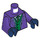 LEGO Dark Purple Joker (Heath Ledger) Minifig Torso (973 / 76382)