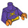 LEGO Dark Purple Killer Moth Minifig Torso (973 / 88585)