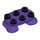 LEGO Morado oscuro Piernas 2 x 3 con 2 Feet (66859)