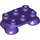 LEGO Morado oscuro Piernas 2 x 3 con 2 Feet (66859)