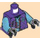 LEGO Dark Purple Lil&#039; Nelson Torso (973)