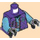 LEGO Dark Purple Lil&#039; Nelson Torso (973 / 76382)