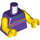 LEGO Donkerpaars Man - Dark Paars Vest Minifiguur Torso (973 / 76382)