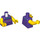 LEGO Dark Purple Man - Dark Purple Vest Minifig Torso (973 / 76382)