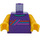 LEGO Dark Purple Man - Dark Purple Vest Minifig Torso (973 / 76382)
