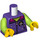 LEGO Morado oscuro Hombre con Dark Morado Chaqueta Minifigura Torso (973 / 76382)