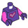 LEGO Dark Purple Mermaid Minifig Torso (973 / 76382)