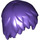 LEGO Violet Foncé Mi-longueur Layered Cheveux (5360 / 99242)