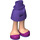 LEGO Dark Purple Minidoll Hip with Curved Skirt with Magenta Shoes (Thick Hinge) (23896 / 35614)