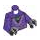 LEGO Dark Purple Minifig Torso with Dark Purple Robe Pattern (973)