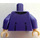 LEGO Dark Purple Minifig Torso with Purple Jacket over Vest (973 / 76382)