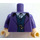 LEGO Donkerpaars Minifiguur Torso met Paars Jasje over Vest (973 / 76382)