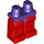 LEGO Dark Purple Minifigure Hips with Red Legs (73200 / 88584)